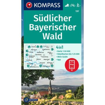 Wanderkarte Kompass 197 Südl. Bayerischer Wald