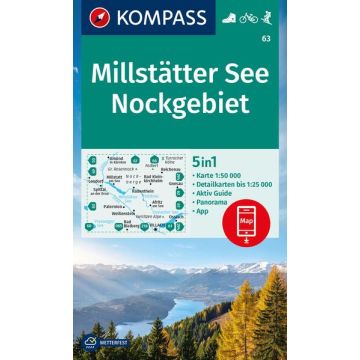 Wanderkarte Kompass 63 Millstätter See Nockgebiet
