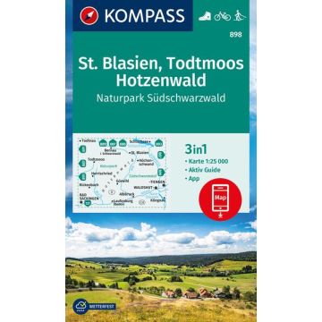 Wanderkarte Kompass 898 St.Blasien Todtmoos