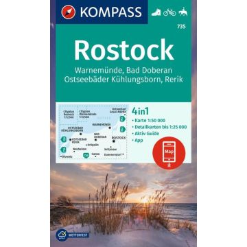 Wanderkarte Kompass 734 Wismar Klützer Winkel