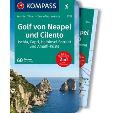 Wanderführer Golf von Neapel und Cilento mit Wanderkarte / Kompass