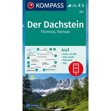Wanderkarte Kompass 031 Der Dachstein 1:25 000