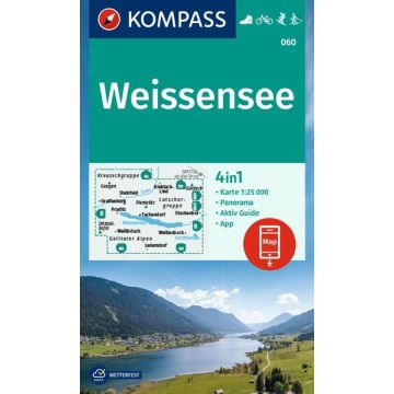 Wanderkarte Kompass 060 Weissensee 1:25 000
