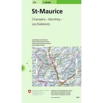 272 St-Maurice 1:50 000 / Swisstopo