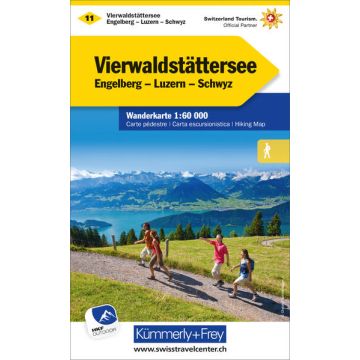 Wanderkarte 11 Vierwaldstättersee 1:60 000 / Kümmerly & Frey