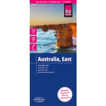 Carte routière Australie Est 1:1,8 Mio. / Reise Know-How