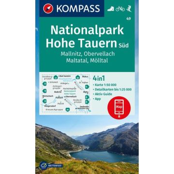 Wanderkarte Kompass 49 Nationalpark Hohe Tauern