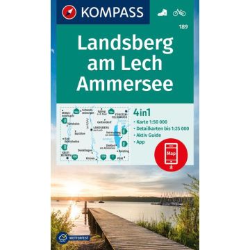 Wanderkarte Kompass 189 Landsberg am Lech Ammersee