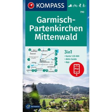 Wanderkarte Kompass 790 Garmisch-Partenkirchen
