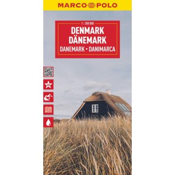 Strassenkarte Dänemark 1:350 000 / Marco Polo