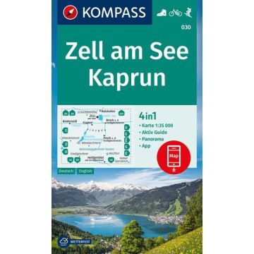 Wanderkarte Kompass 030 Zell am See Kaprun