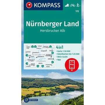 Wanderkarte Kompass 172 Nürnberger Land 1:50 000
