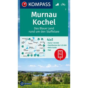 Wanderkarte Kompass 7 Murnau Kochel 1:50 000