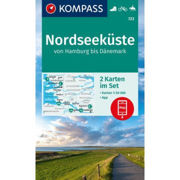 Wanderkarte Kompass 723 Nordseeküste Hamburg -