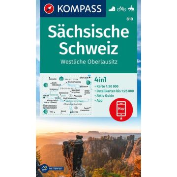 Wanderkarte Kompass 810 Sächsische Schweiz