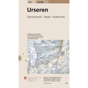 1231 Urseren 1:25 000 / Swisstopo