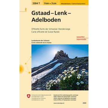 3304 T Gstaad Lenk Adelboden Carte d'excursions 1:33 333