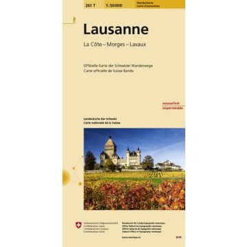 261 T Lausanne Carte d'excursions 1:50 000