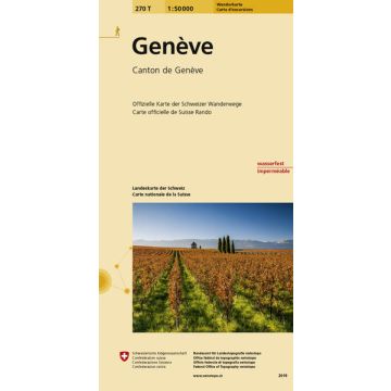270 T Genève Carte d'excursions 1:50 000
