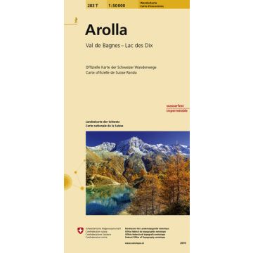 283 T Arolla Carte d'excursions 1:50 000 