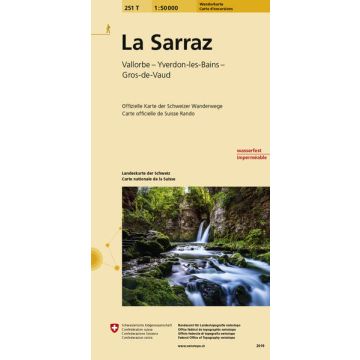 251 T La Sarraz Carte d'excursions 1:50 000