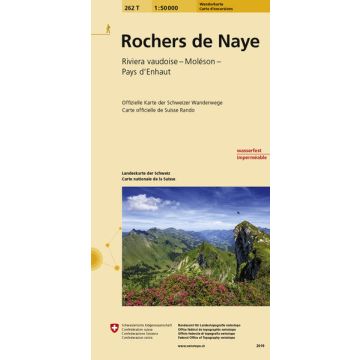 262 T Rochers de Naye Carte d'excursions 1:50 000