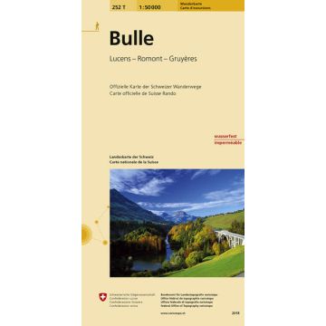 252 T Bulle Carte d'excursions 1:50 000 