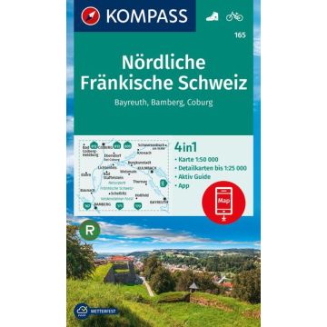 Wanderkarte Kompass 165 Nördl. Fränkische Schweiz