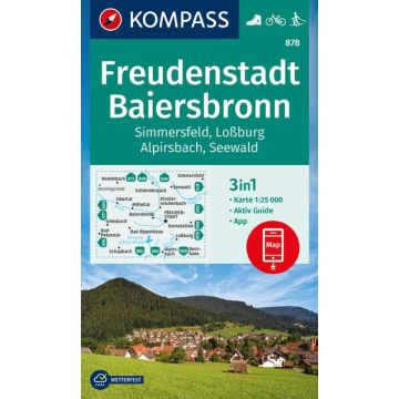 Wanderkarte Kompass 878 Freudenstadt Baiersbronn