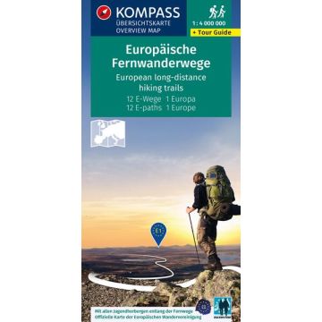 Wanderkarte Europäische Fernwanderwege / Kompass