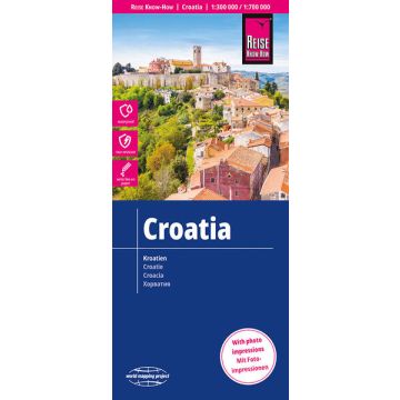Strassenkarte Kroatien 1:300 000 / 1:700 000 / Reise Know-How