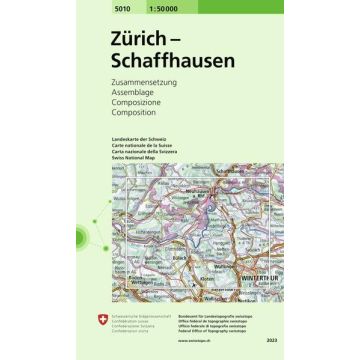 5010 Zürich - Schaffhausen 1:50 000 / Swisstopo