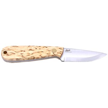 Messer Necker 70 Curly Birch Scandi-Schliff