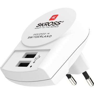 Euro USB Charger (2xA)