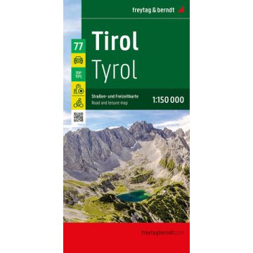 Carte routière Tyrol 1:150 000 / Freytag & Berndt