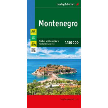 Strassenkarte Montenegro 1:150 000 / Freytag & Berndt