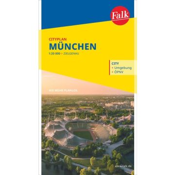 Plan de ville München (Munich) 1:22 500 / Falk 