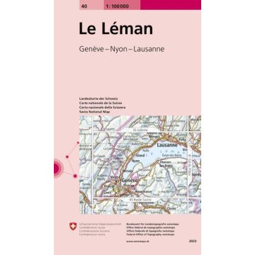 40 Le Léman 1:100 000 / Swisstopo