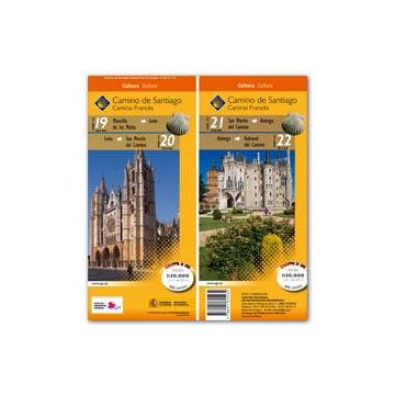 Carte de randonnée Chemin de St-Jacques: Mansilla Mulas - Rabanal del Camino 1:50 000 / CNIG