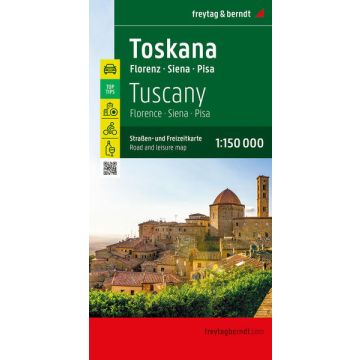 Carte routière Toscane 1:150 000 / Freytag & Berndt