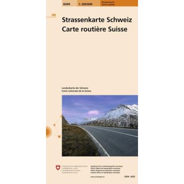 Carte routière de la Suisse 1:200 000 version 2024/25