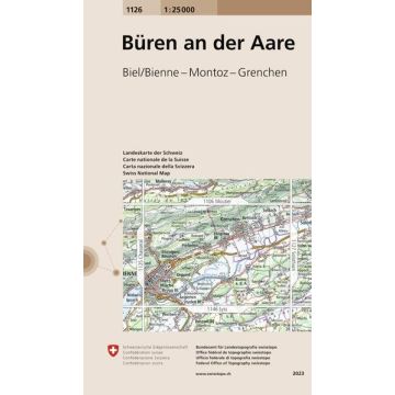 1126 Büren an der Aare 1:25 000 / Swisstopo