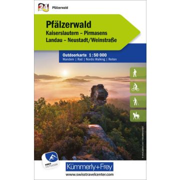 Wanderkarte Pfälzerwald 1:50 000 Outdoorkarte 24 / Kümmerly & Frey