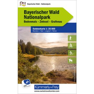 Carte de randonnée Bayerischer Wald Nationalpark 1:35 000 / Kümmerly & Frey Outdoorkarte 54
