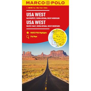 Strassenkarte USA West 1:2 Mio. / Marco Polo