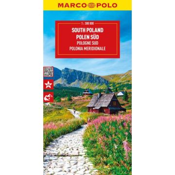 Carte routière Pologne du Sud 1:300 000 / Marco Polo