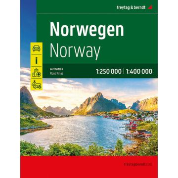 Strassenatlas Norwegen 1:250 000/1:400 000 / Freytag & Berndt
