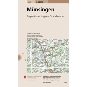 1187 Münsingen 1:25 000 / Swisstopo