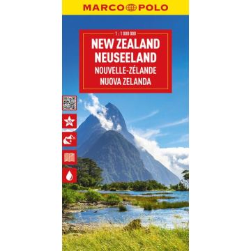Carte routière Nouvelle-Zélande 1:1 000 000 / Marco Polo