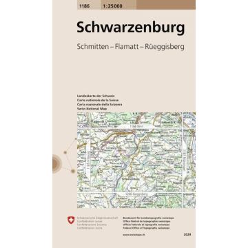 1186 Schwarzenburg 1:25 000 / Swisstopo